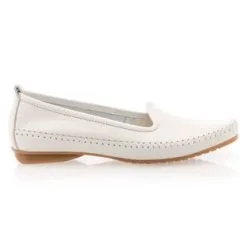 Women Class Mocassins / Chaussures Bateau Femme Blanc