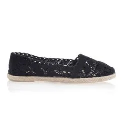 Relax Espadrilles / Semelles Corde Femme Noir