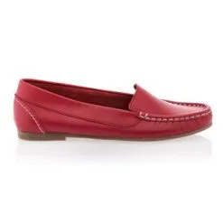 Simplement B Mocassins / Chaussures Bateau Femme Rouge