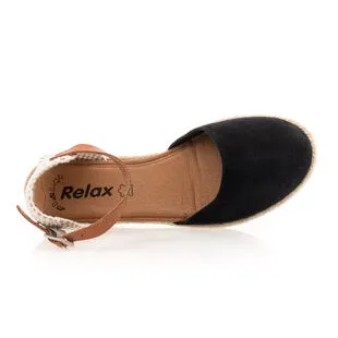 Relax Espadrilles / Semelles Corde Femme Noir – Image 6