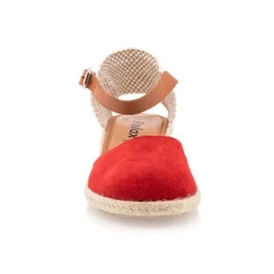 Relax Espadrilles / Semelles Corde Femme Rouge – Image 3