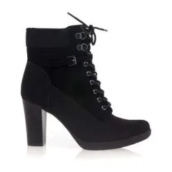 Vinyl Shoes Boots / Bottines Femme Noir