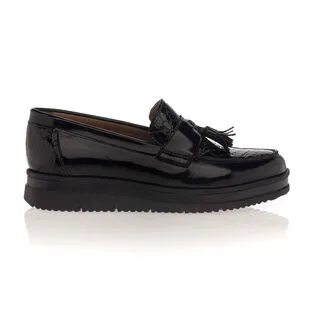 Diabolo Studio Mocassins / Chaussures Bateau Femme Noir