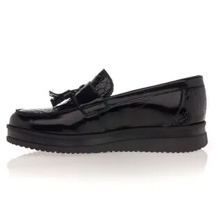 Diabolo Studio Mocassins / Chaussures Bateau Femme Noir – Image 4