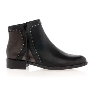 Color Block Boots / Bottines Femme Noir