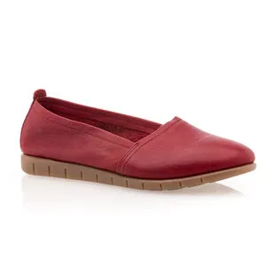 Diabolo Studio Mocassins / Chaussures Bateau Femme Rouge – Image 2
