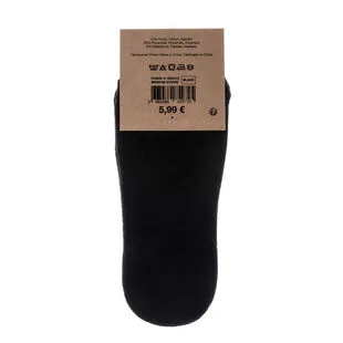 Chaussettes Semelle éponge Femme Noir X2 – Image 2