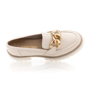 Marco Tozzi Mocassins / Chaussures Bateau Femme Beige – Image 6