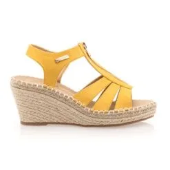 CIMARRON Espadrilles / Semelles Corde Femme Jaune
