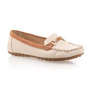 Paloma Totem Mocassins / Chaussures Bateau Femme Beige – Image 2