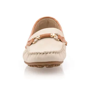 Paloma Totem Mocassins / Chaussures Bateau Femme Beige – Image 3