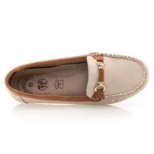 Paloma Totem Mocassins / Chaussures Bateau Femme Beige – Image 6