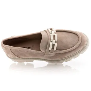 Free Monday Mocassins / Chaussures Bateau Femme Beige – Image 6
