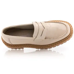 Free Monday Mocassins / Chaussures Bateau Femme Beige – Image 6