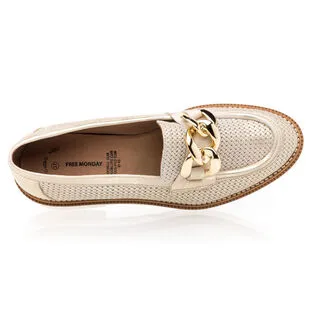 Free Monday Mocassins / Chaussures Bateau Femme Jaune – Image 6