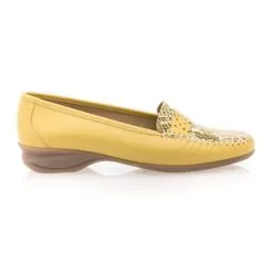 MOC FRANCE Chaussures Confort Femme Jaune