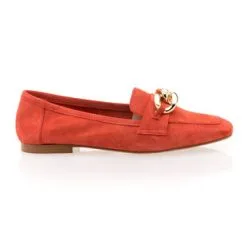 Les Fées De Bengale Mocassins / Chaussures Bateau Femme Orange