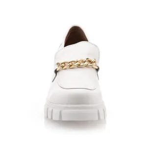 Free Monday Mocassins / Chaussures Bateau Femme Blanc – Image 3