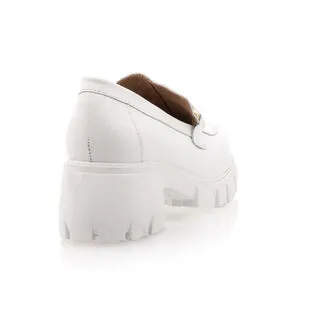Free Monday Mocassins / Chaussures Bateau Femme Blanc – Image 5