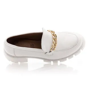 Free Monday Mocassins / Chaussures Bateau Femme Blanc – Image 6