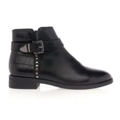 Vinyl Shoes Boots / Bottines Femme Noir