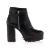 Vinyl Shoes Boots / Bottines Femme Noir