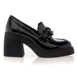 Vinyl Shoes Mocassins / Chaussures Bateau Femme Noir