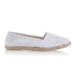 Relax Espadrilles / Semelles Corde Femme Blanc