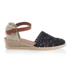 Relax Espadrilles / Semelles Corde Femme Noir