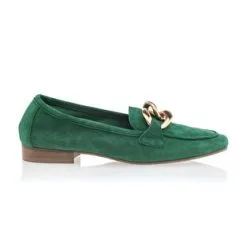 Les Fées De Bengale Mocassins / Chaussures Bateau Femme Vert