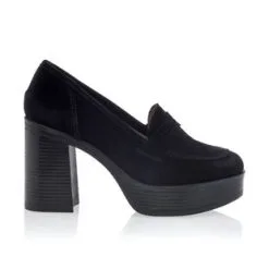 Fleur De Safran Mocassins / Chaussures Bateau Femme Noir