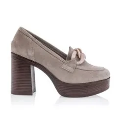 Fleur De Safran Mocassins / Chaussures Bateau Femme Beige