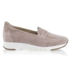 Elegance Bien Etre Mocassins / Chaussures Bateau Femme Beige